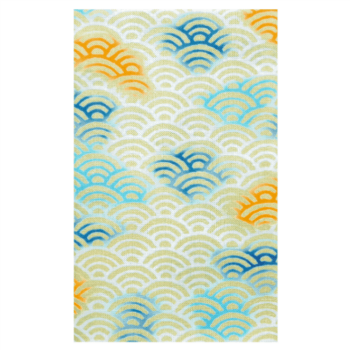 てぬぐい　霞青海波