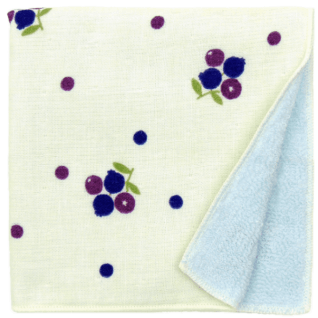 和たおるセミウォッシュ　ブルーベリー水玉