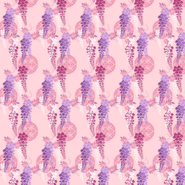 FUROSHIKIクロス　乙女藤と紋