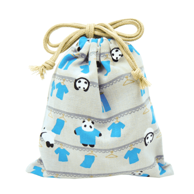 巾着小　お洗濯パンダ