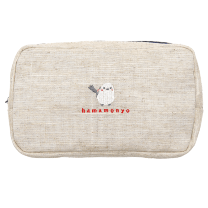 ナチュラルフリーポーチ　ちゃんこいシマエナガ