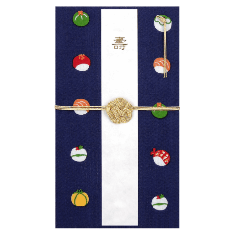 てぬぐいのはんかち　金封　兼用　てまり寿司