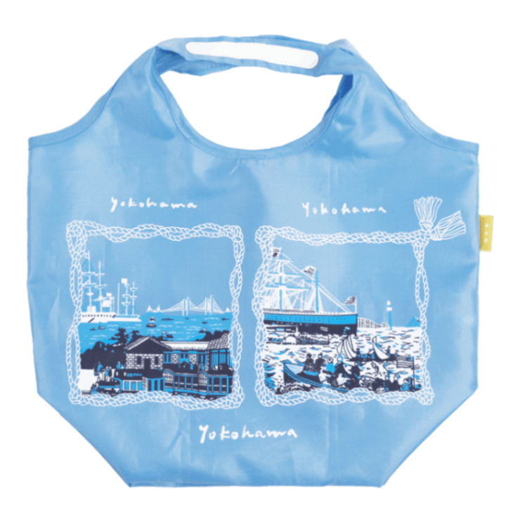 エコトート小　YOKOHAMA　ブルーグレー