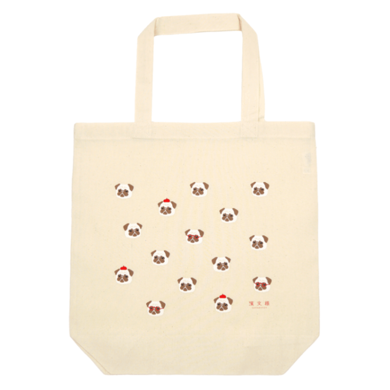 ナチュラルエコトート　パグ画伯