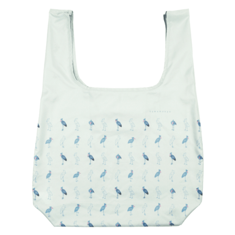 コンパクトエコバッグ　ごきげんハシビロコウ