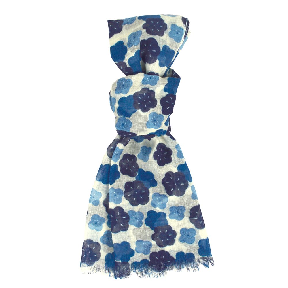 綿ストール　フレッシュフラワー