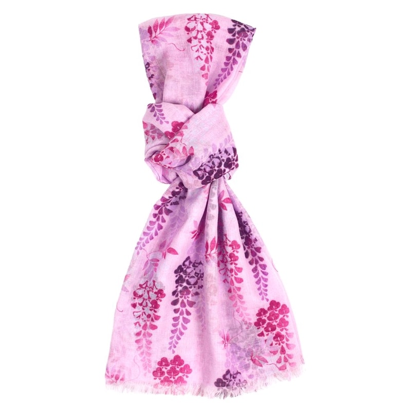 綿ストール　乙女藤