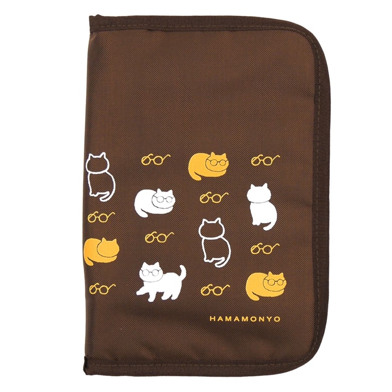 マルチケース　ねこめがね　チャ
