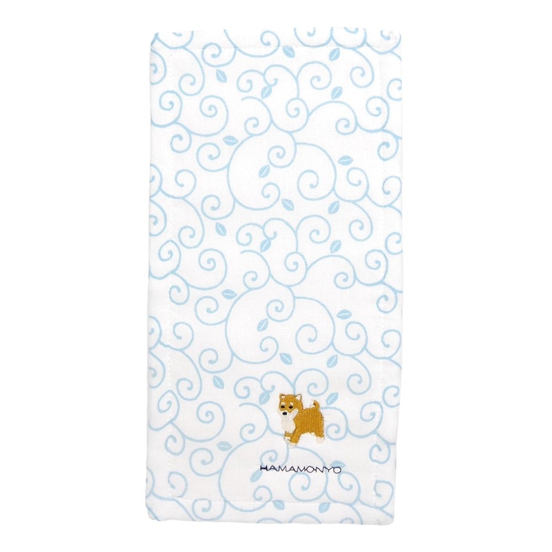 リバーシブルハーフハンカチ　柴犬　オフ