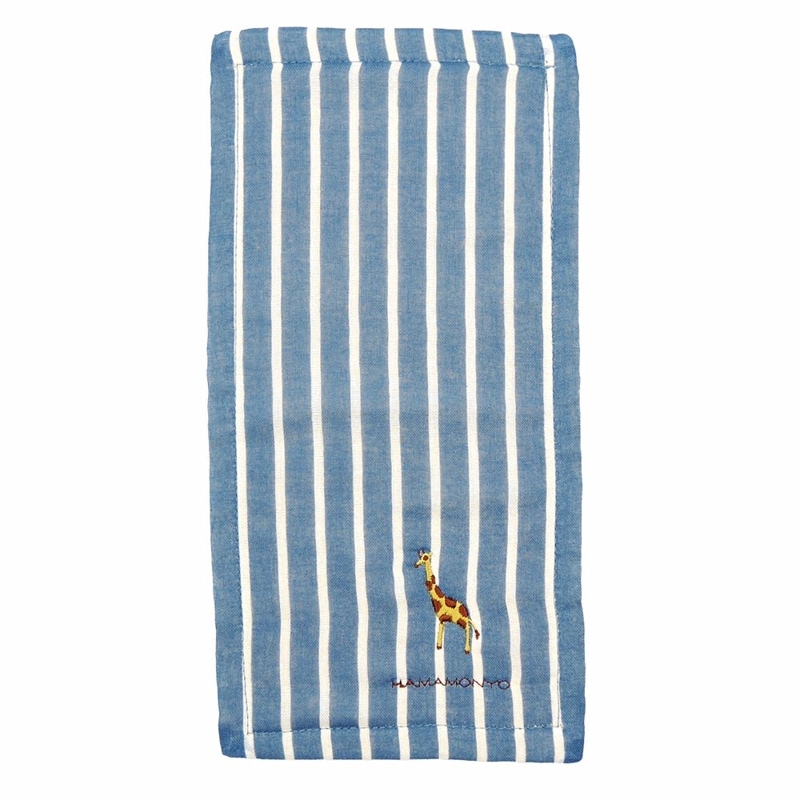 リバーシブルハーフハンカチ　キリン　イエロー