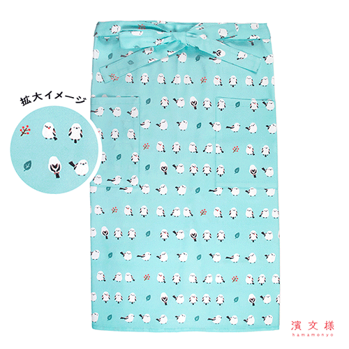 サロンエプロン　ちゃんこいシマエナガ