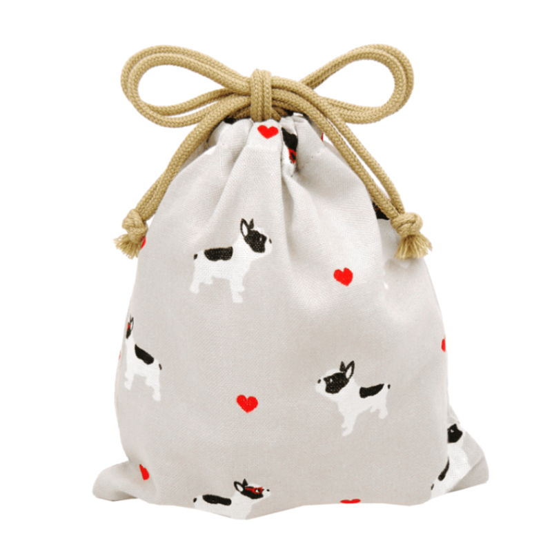 巾着小　フレンチブルハート