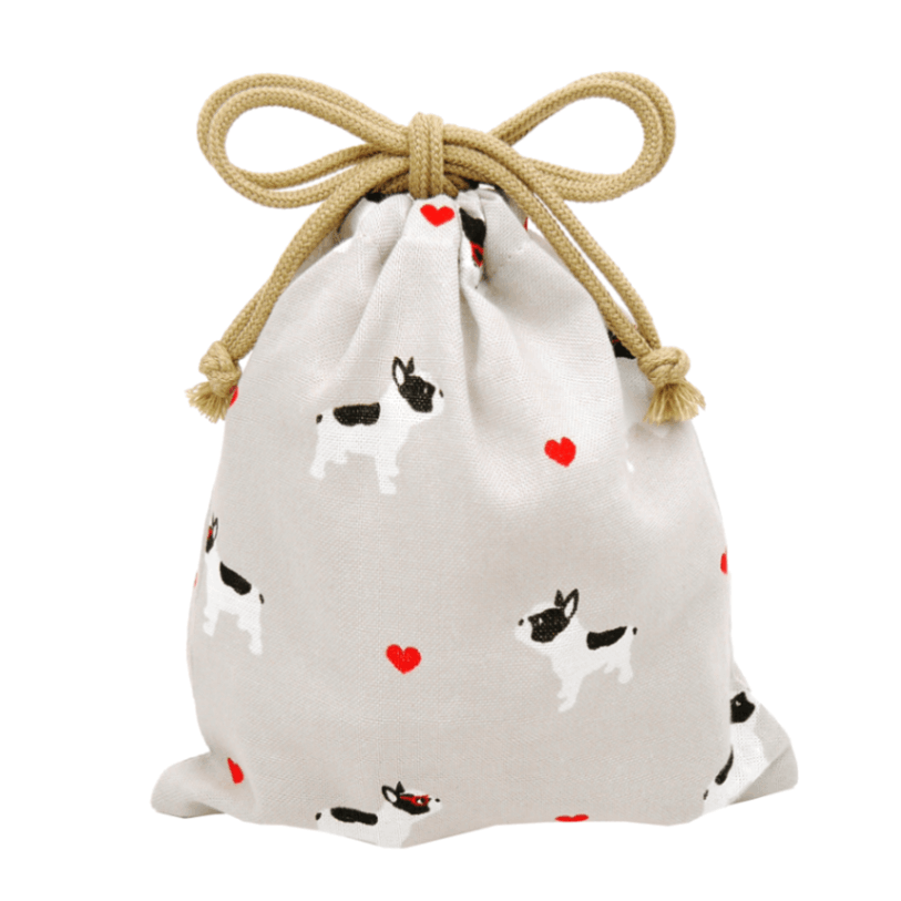 巾着小　フレンチブルハート