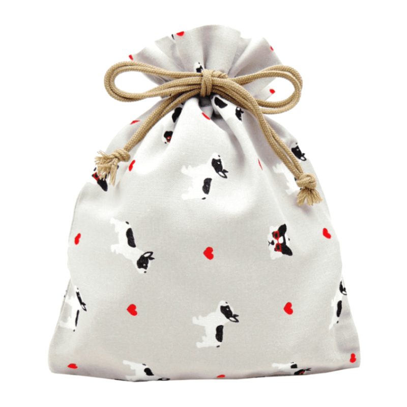 巾着大　フレンチブルハート