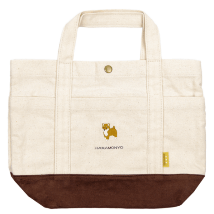 ワンポイント帆布トート　柴犬