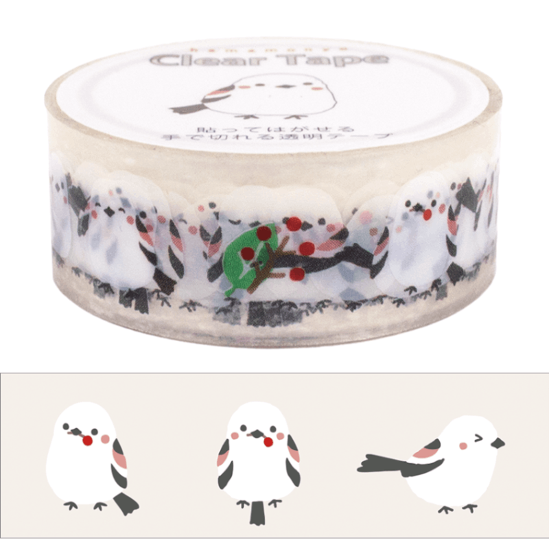 クリアテープ　ちゃんこいシマエナガ