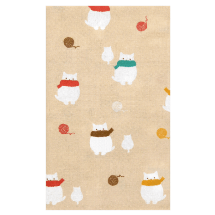 てぬぐい　マフラー猫