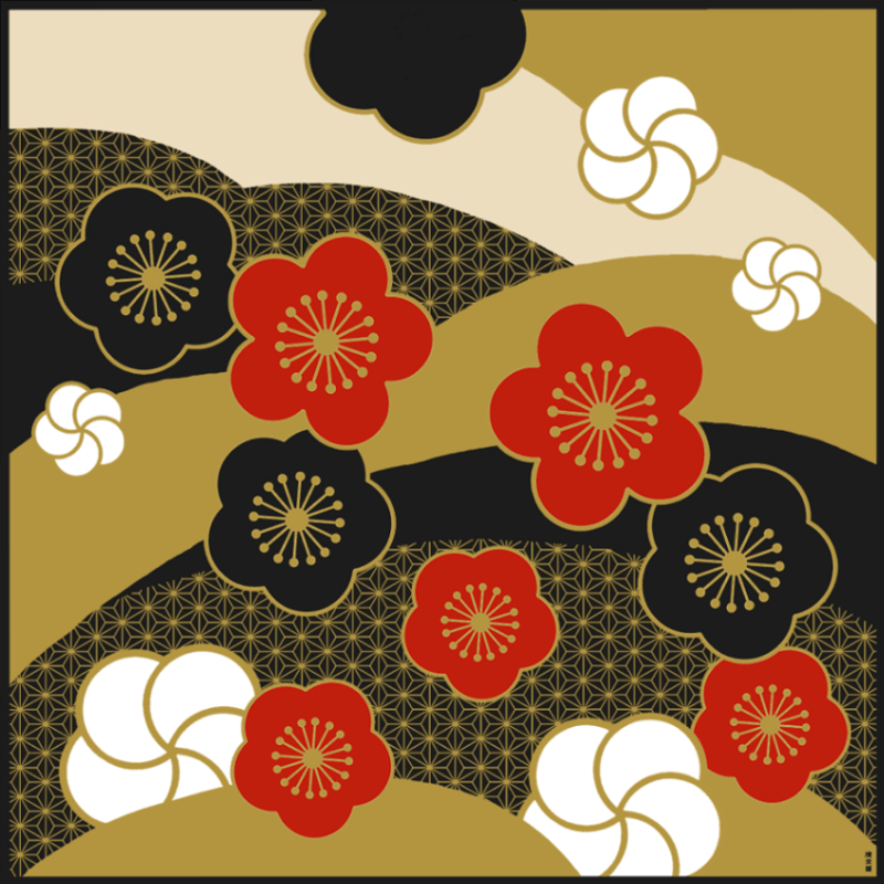 大布　梅にしき