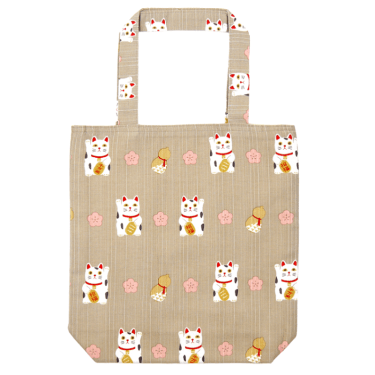 おさんぽトート　ほっこり招き猫