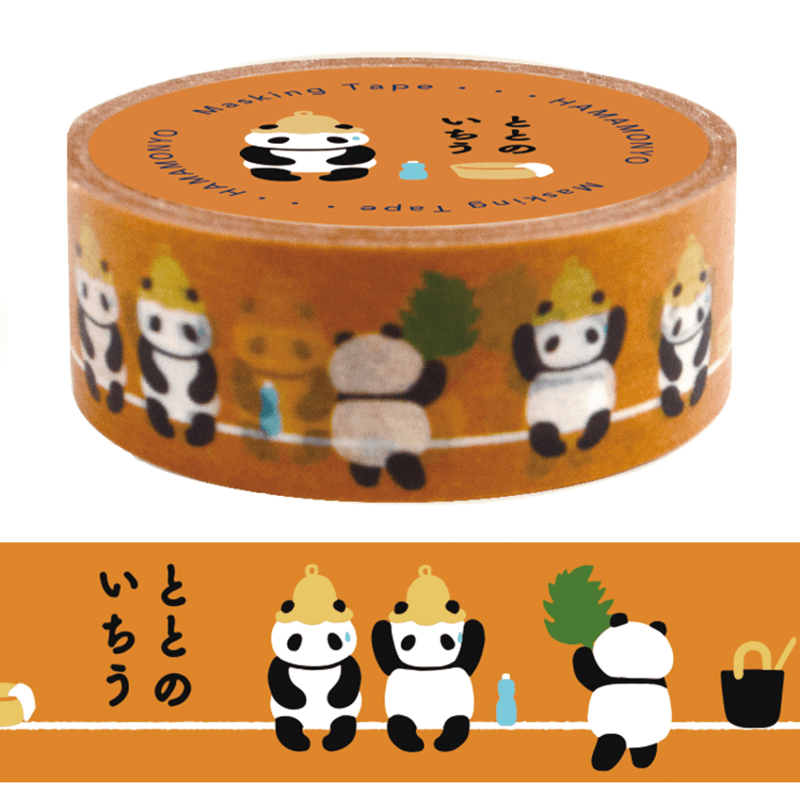 マスキングテープ　ととのいちうサウナパンダ