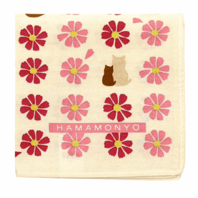 スクエアブロードハンカチ　好き・キライ・すき・ねこ