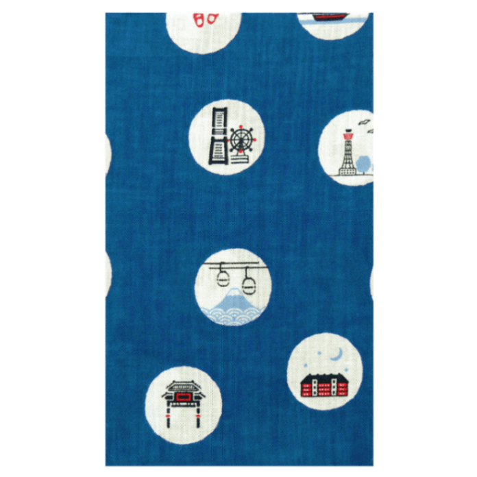 てぬぐい　横浜水玉