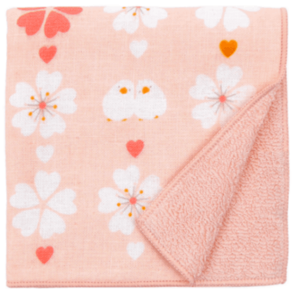 和たおるセミウォッシュ　さくら文鳥