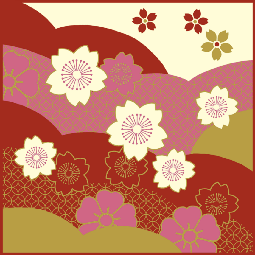 大布　桜にしき