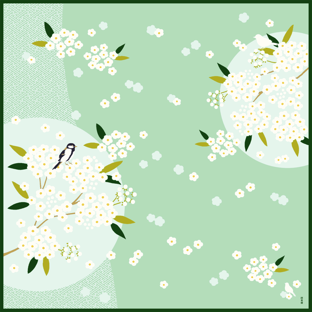 大布　コデマリの花咲く頃に