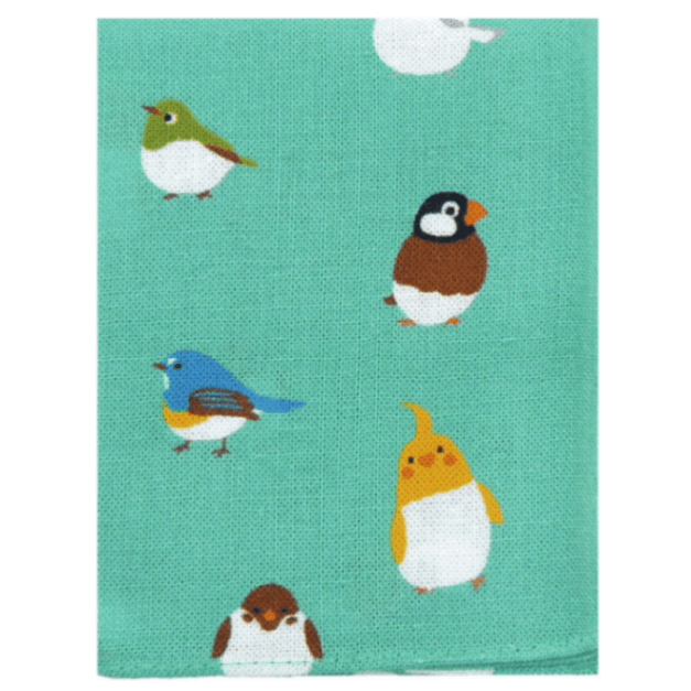 てぬぐいのはんかち　小鳥さん