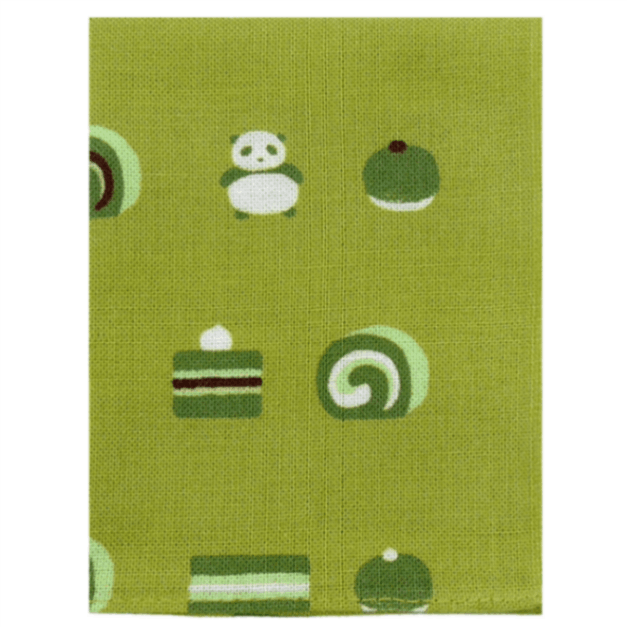 てぬぐいのはんかち　お抹茶菓子