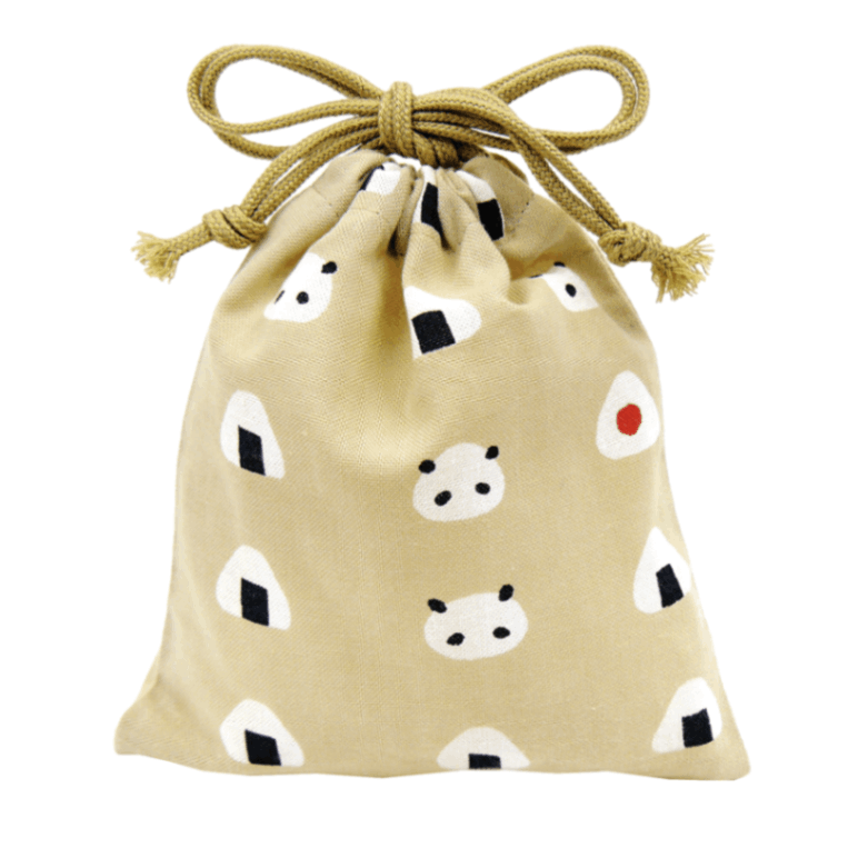 巾着小　おにぎりパンダ