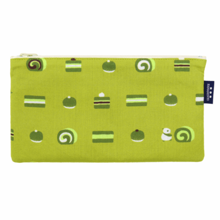 フラットポーチ　お抹茶菓子