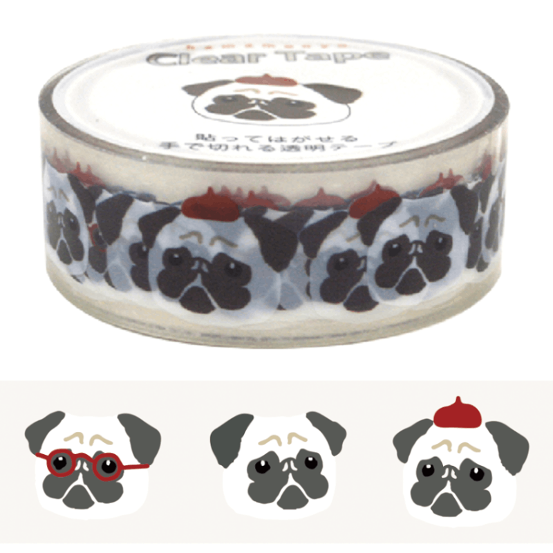 クリアテープ　パグ画伯