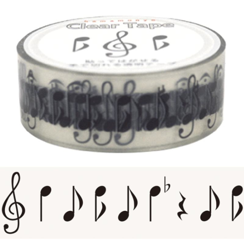 クリアテープ　音符