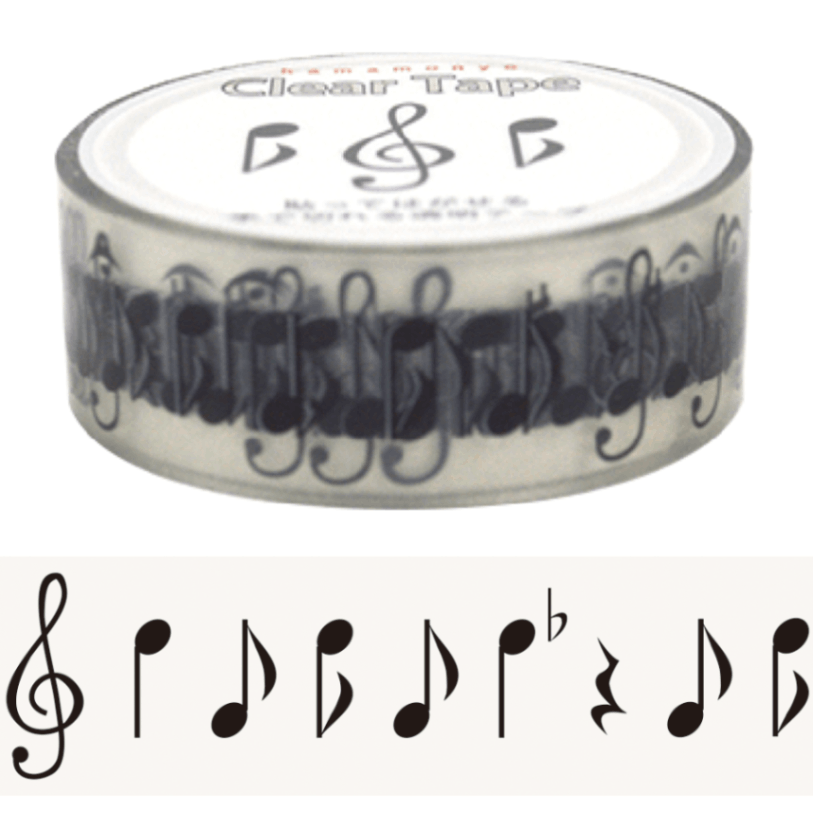 クリアテープ　音符