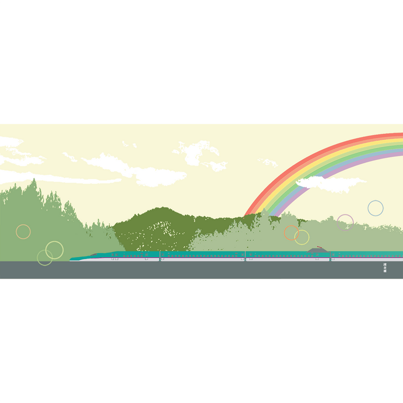 【限定販売】絵てぬぐい　はやぶさと虹