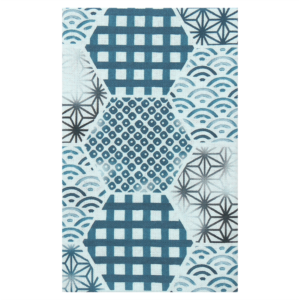 てぬぐい　六角にじみ小紋