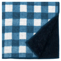 和たおるセミウォッシュ　ラフギンガムチェック