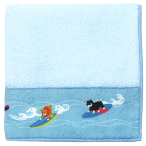 Tenuguiたおる　豆柴サーフィン