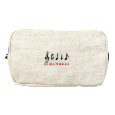 ナチュラルフリーポーチ　音符