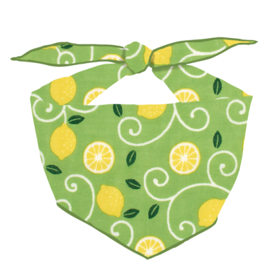 わんにゃんバンダナ　レモン唐草