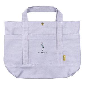 ワンポイント帆布トート　ハシビロコウ