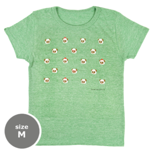 TシャツM　パグ画伯　グリーン