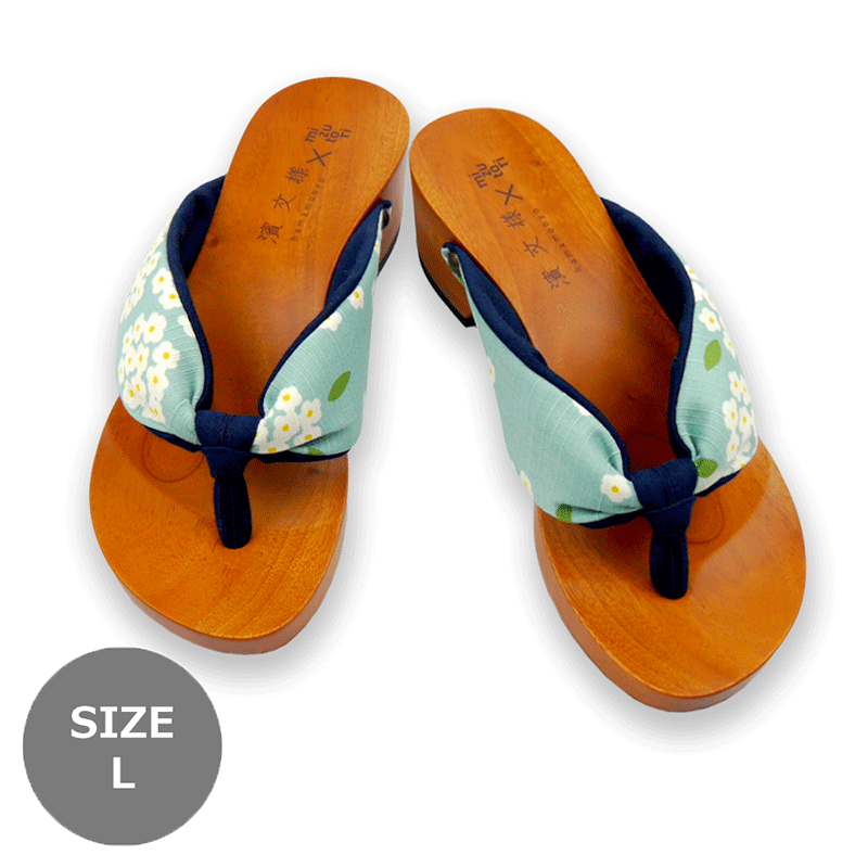 下駄サンダルＬ　こでまりの唄（24～24.5cm）（レディース）