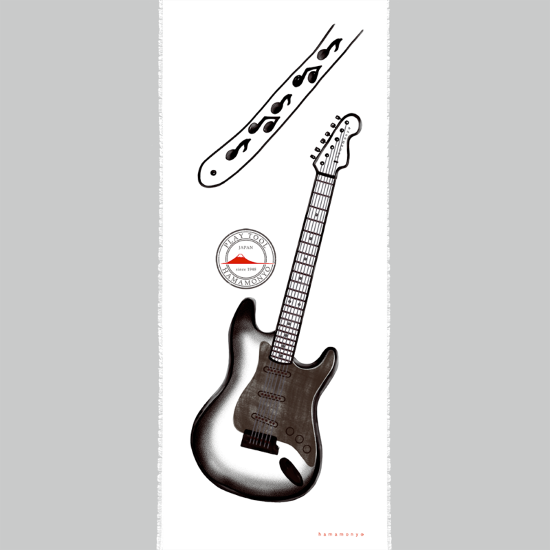 タペストリーてぬぐい　エレキギター