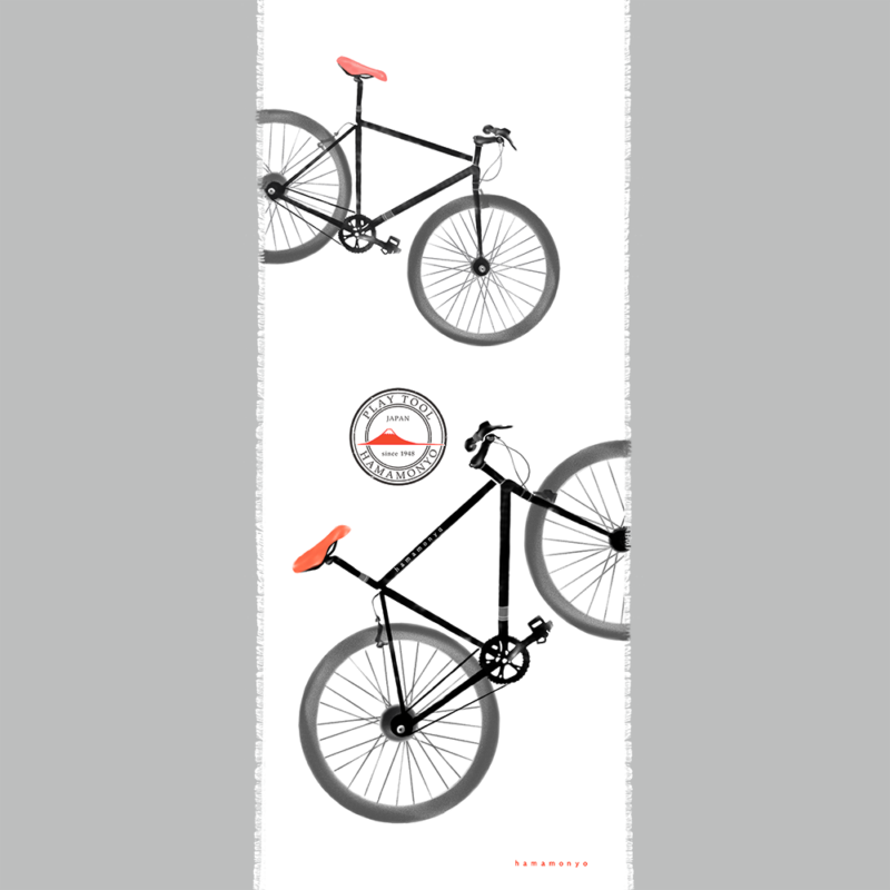タペストリーてぬぐい　自転車