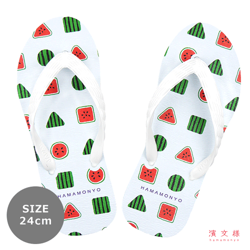 ビーチサンダル（レディース：24cm）まるさんかくスイカ