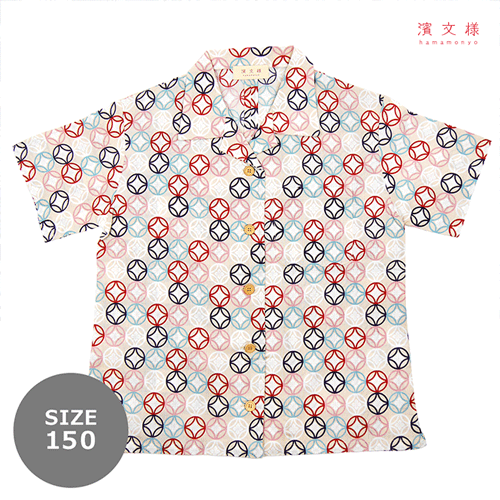 [限定販売]キッズアロハ150cm　姫七宝　ベージュ