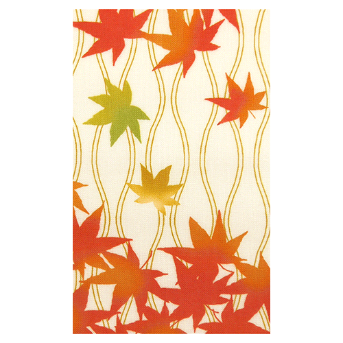 てぬぐい　たてわく紅葉